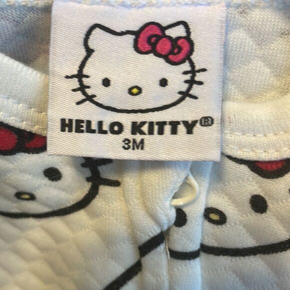 Hello Kitty Sanrio Romper Baby Girls Footie Pajama & Beanie Set NWT Size 3 month - Picture 5 of 5